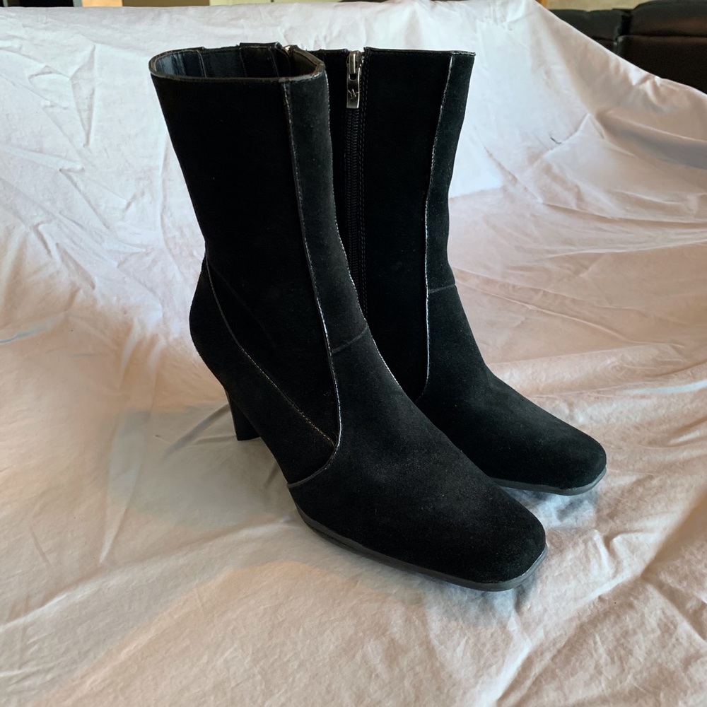 Santana Aquatherm Black Suede Waterproof Boots